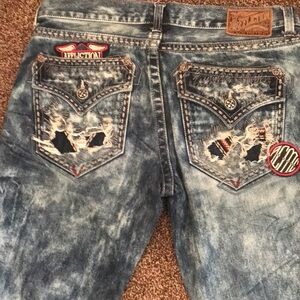Affliction Men's Slim Straight Jeans - Distressed BlueAffliction mens